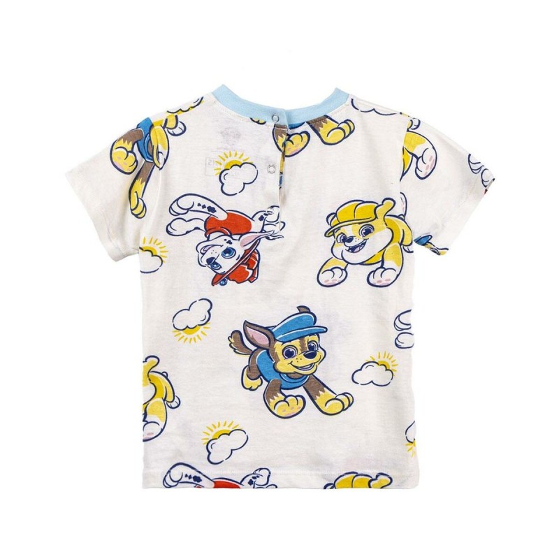 T shirt à manches courtes The Paw Patrol Beige