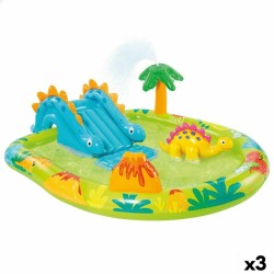 Pataugeoire gonflable pour enfants Intex Parc de jeux Dinosaures 191 x 58 x 152 cm (3 Unités)