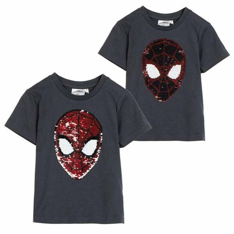 T-shirt à manches courtes enfant Spider-Man Gris foncé