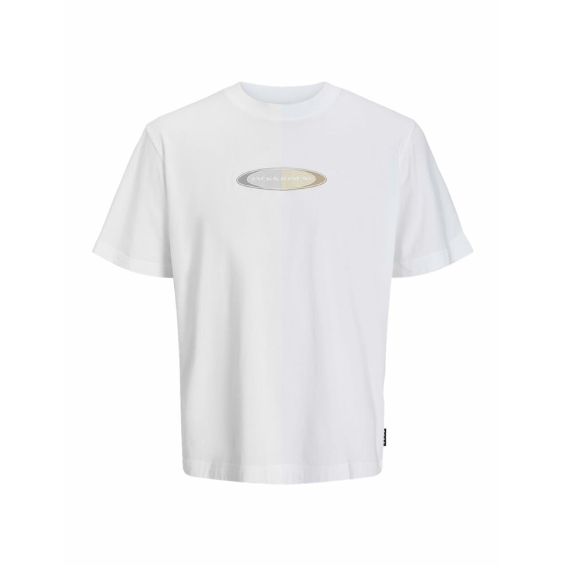 T-shirt à manches courtes homme Jack & Jones JCOPACER BRANDING PRINT 12273880 Blanc