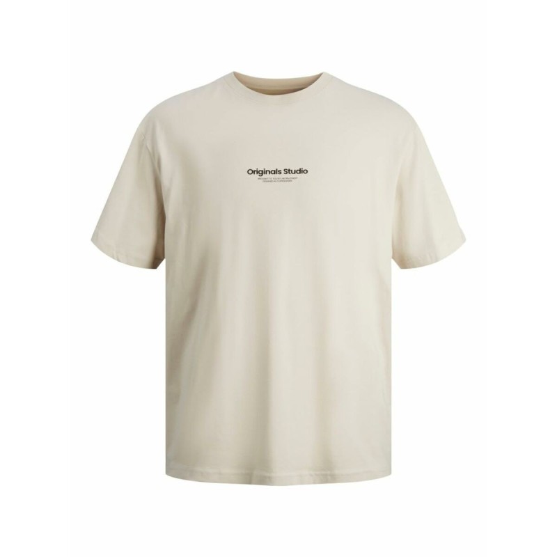 T-shirt à manches courtes homme Jack & Jones JORVESTERBRO TEE SS 12240121 Beige