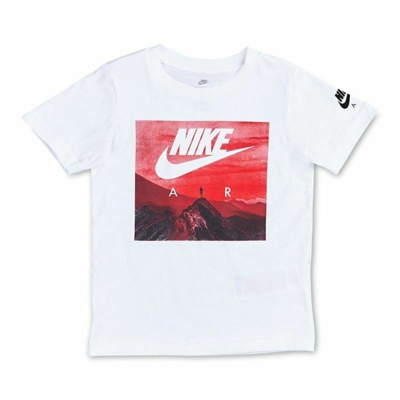 T shirt à manches courtes Enfant Nike Air View Blanc