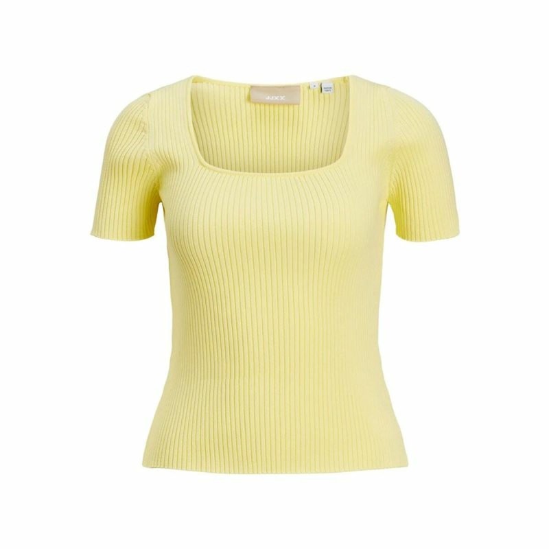 T-shirt à manches courtes femme Jxsky Ss Jack & Jones French Vanilla Jaune