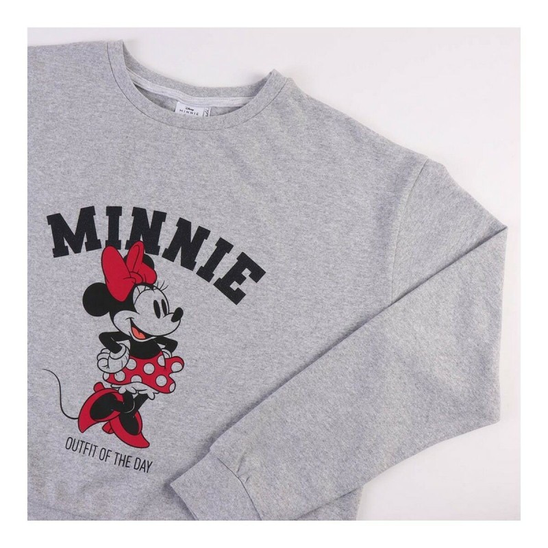 Pyjama Minnie Mouse Femme Gris