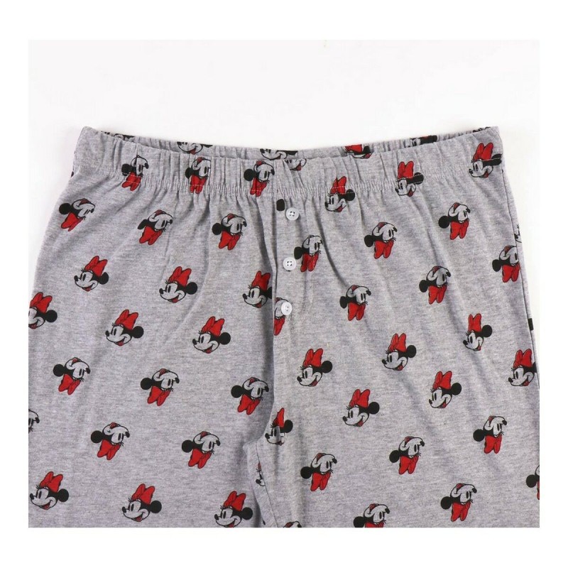 Pyjama Minnie Mouse Femme Gris