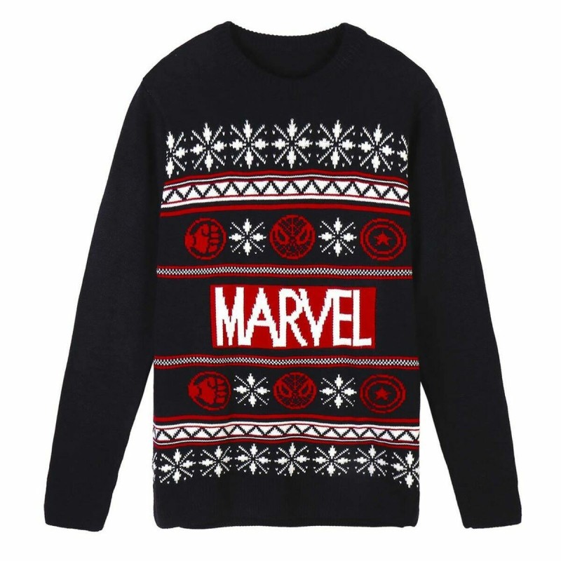 Pull unisex Marvel Bleu foncé