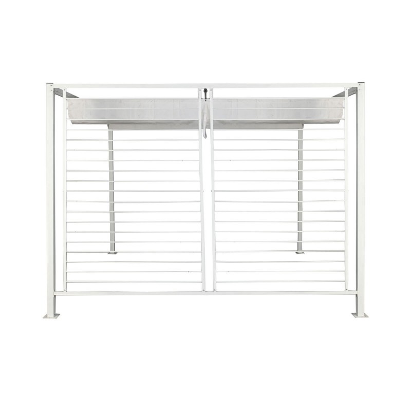 Pergola DKD Home Decor Blanc 296 x 296 x 225 cm Acier