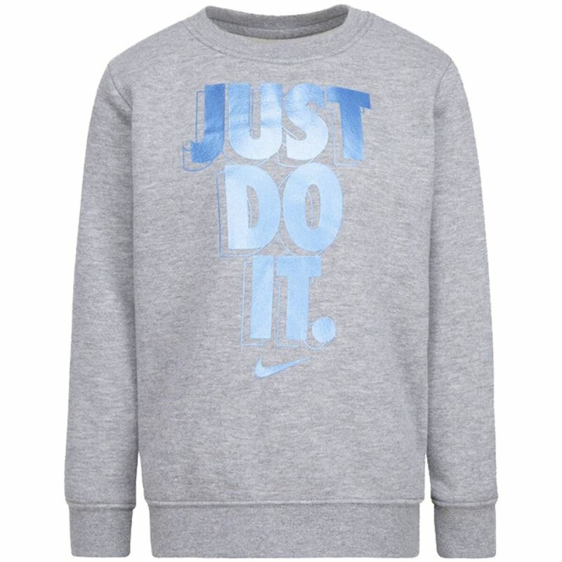 Sweat sans capuche enfant Nike Gifting Gris