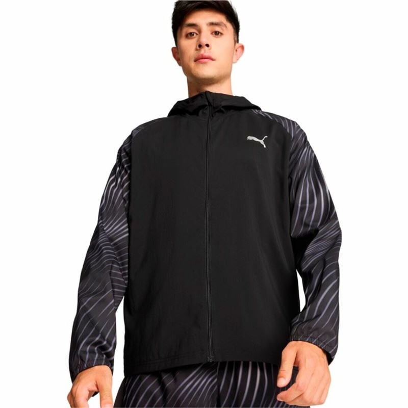 Veste de Sport pour Homme Puma Run Favorite Aop Woven Noir