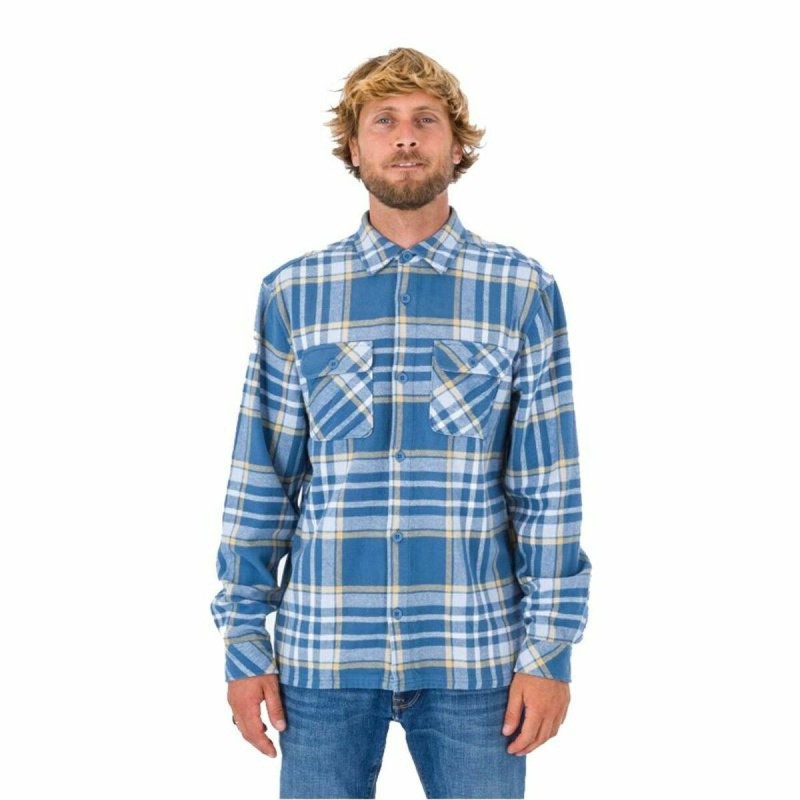 Chemise à manches longues homme Hurley Santa Cruz Bleu