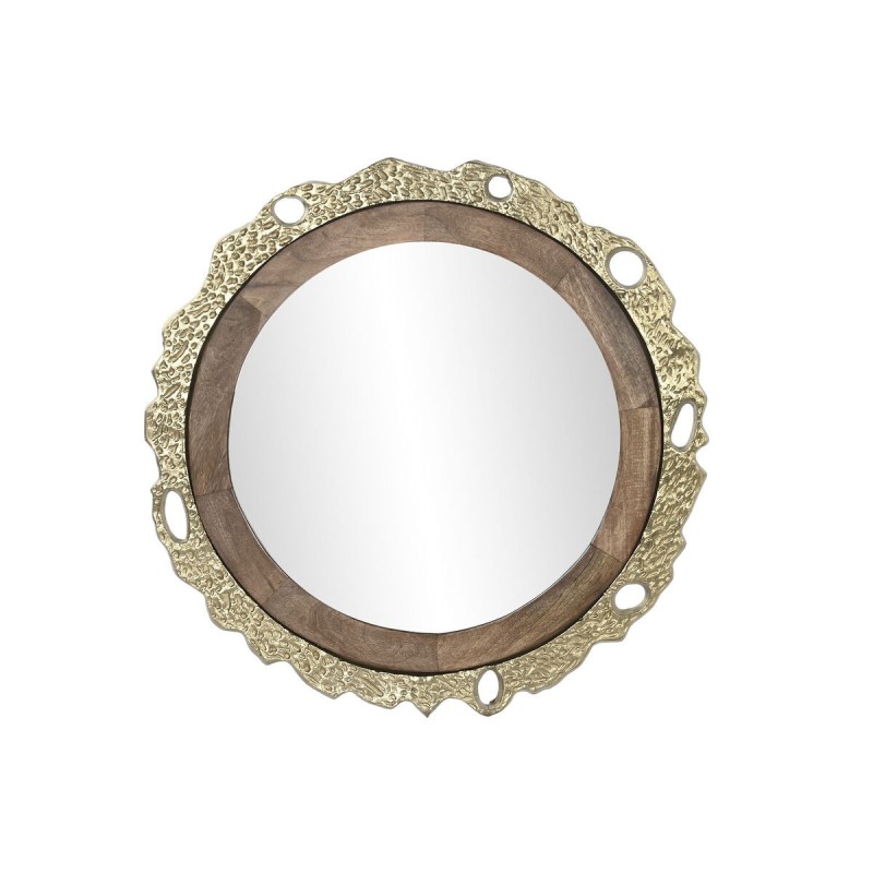 Miroir mural DKD Home Decor Marron Doré 78