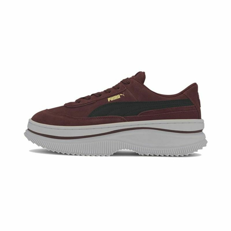 Baskets Casual pour Femme Puma Sportswear Deva Suede Rouge foncé