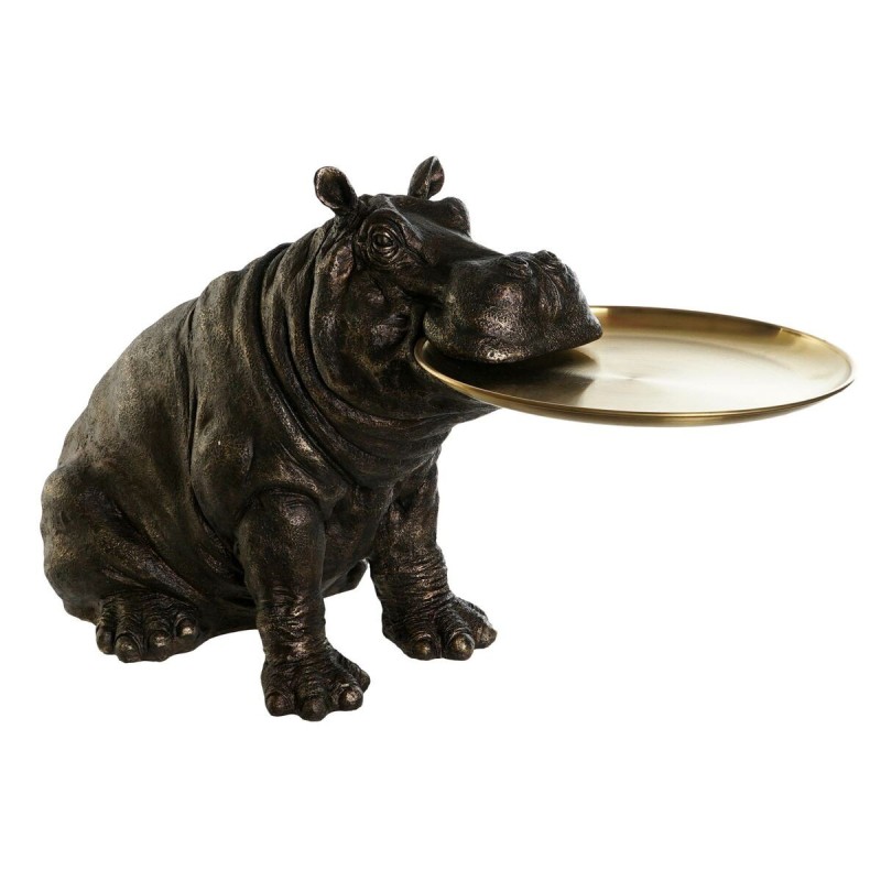 Figurine Décorative DKD Home Decor Cuivre Hippopotame 74 x 33