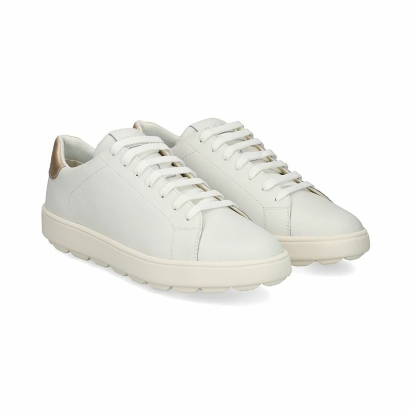 Baskets Casual pour Femme Geox Spherica Ecub-1 Blanc