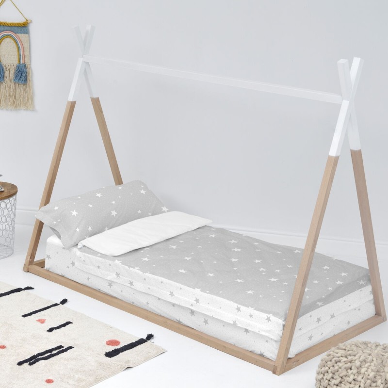 Couette rembourrée HappyFriday BASIC KIDS Gris 16 x 48 x 36 cm