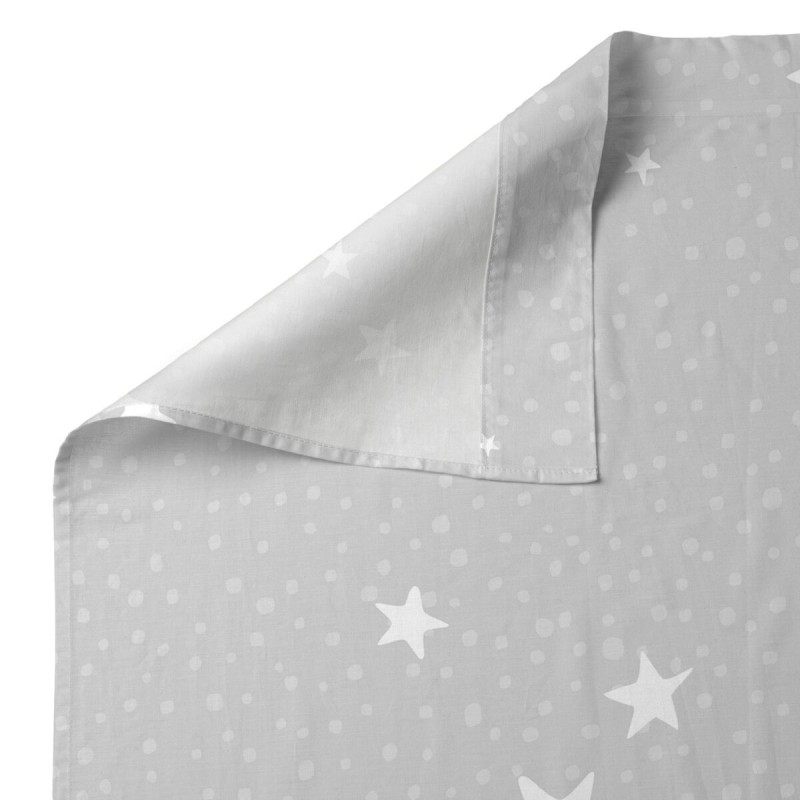 Jeu de draps HappyFriday Basic Kids Little star Gris Lit de bébé 2 Pièces