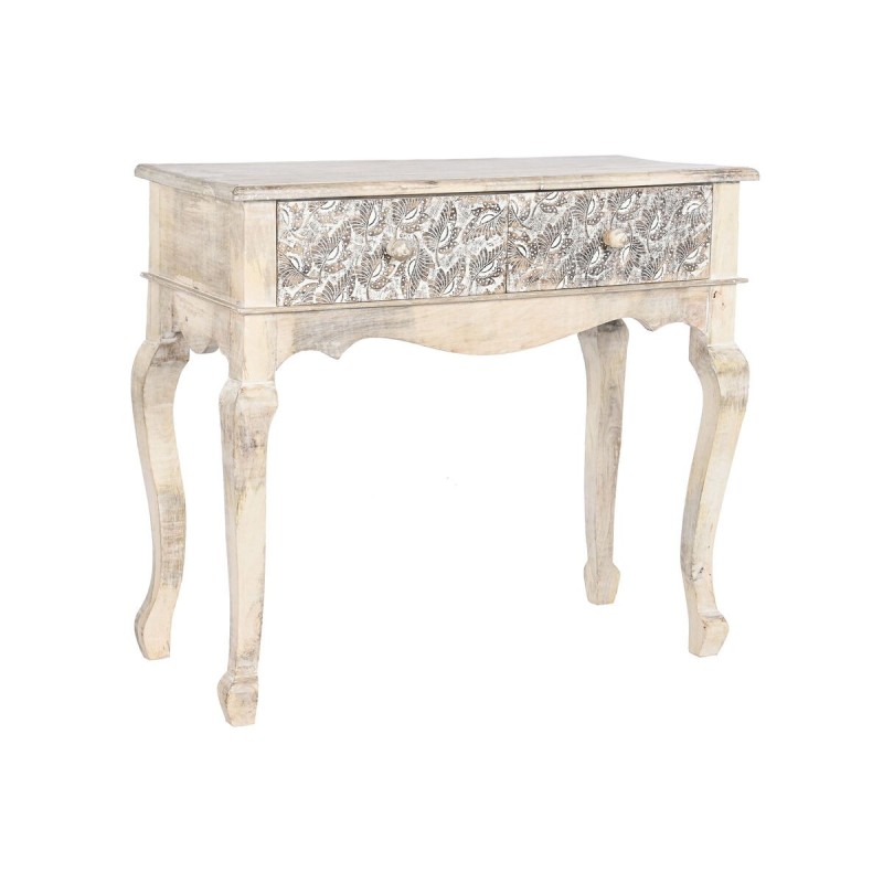 Console DKD Home Decor Blanc Bois de manguier 91 x 42 x 81 cm