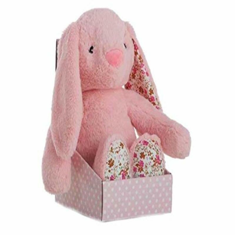 Jouet Peluche Flowers Lapin Rose 40 cm