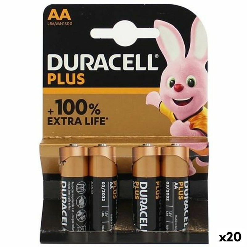 Piles Alcalines DURACELL Plus Extra LR06 1