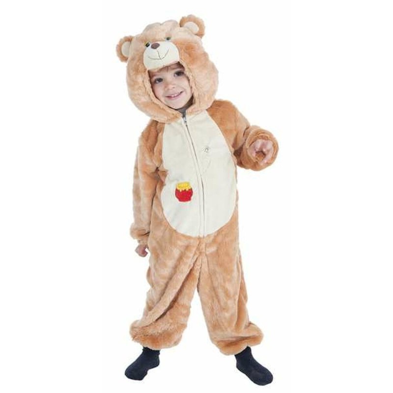 Déguisement pour Enfants Marron Clair Ours 3-4 Ans (2 Pièces)