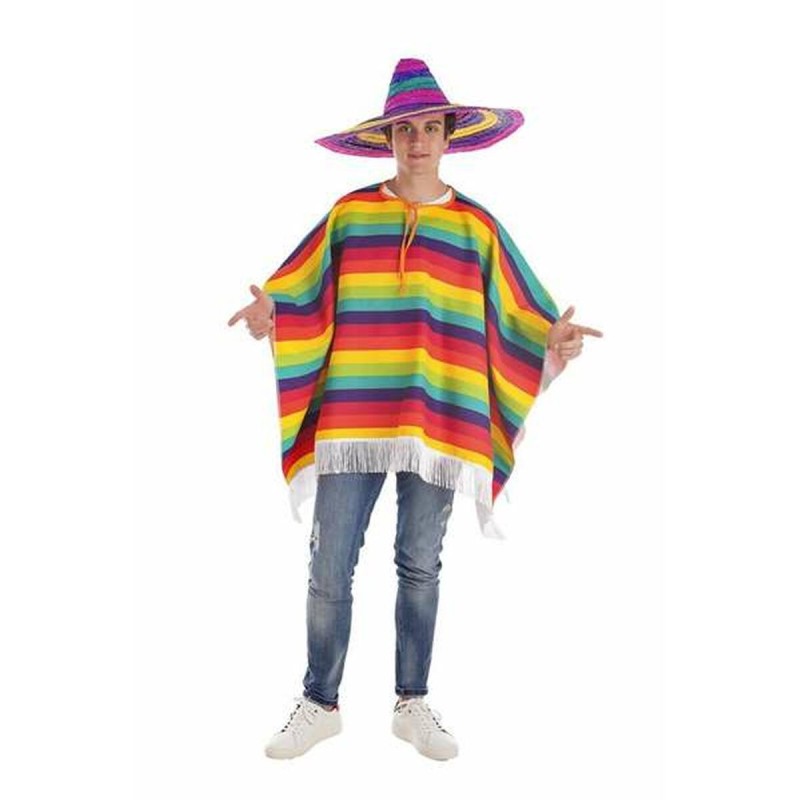 Déguisement pour Adultes Arcoiris Poncho L