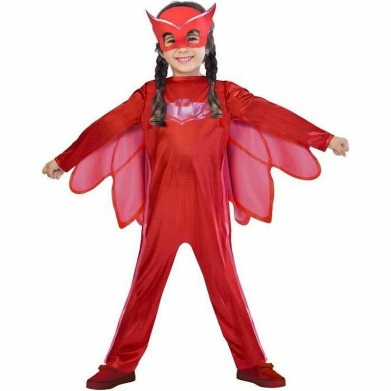 Déguisement pour Enfants Pj Masks Owlette Rouge (3 Pièces)