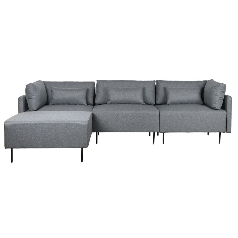 Canapé chaise longue DKD Home Decor Gris Métal Moderne 276 x 152