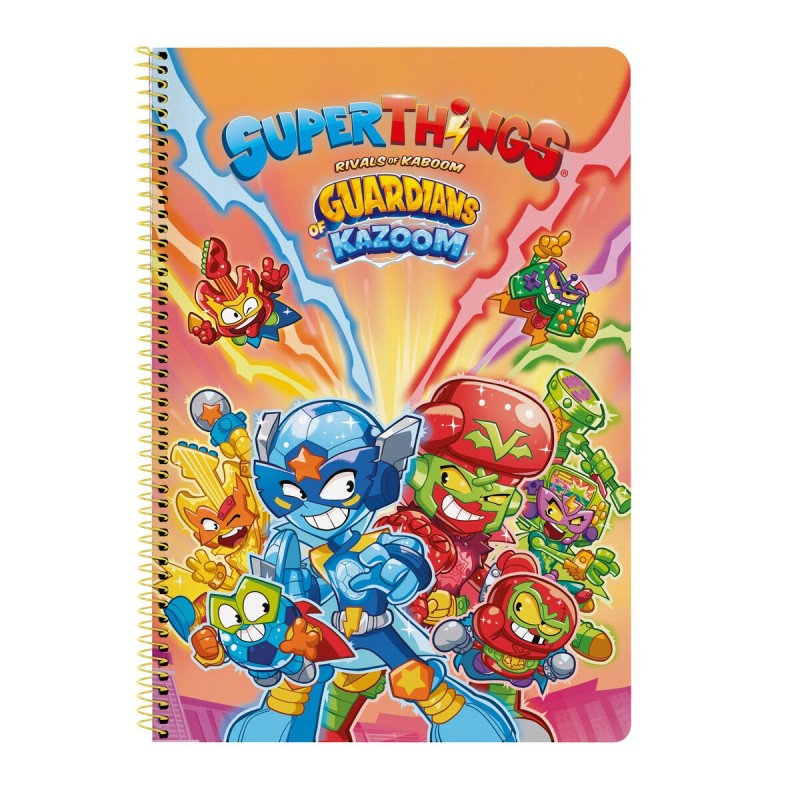 Cahier à Spirale SuperThings Guardians of Kazoom Violette 21