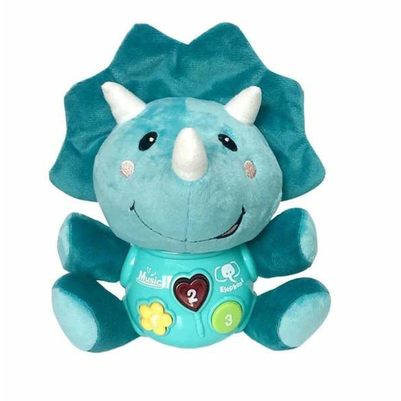 Peluche musicale 24 cm Dinosaure