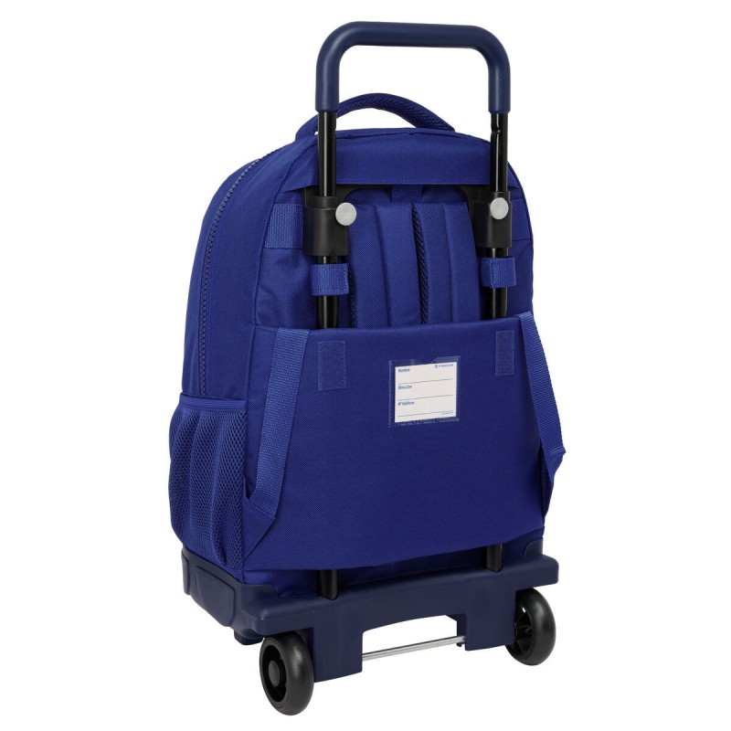 Cartable à roulettes F.C. Barcelona 24/25 Bordeaux Blue marine 33 x 45 x 22 cm