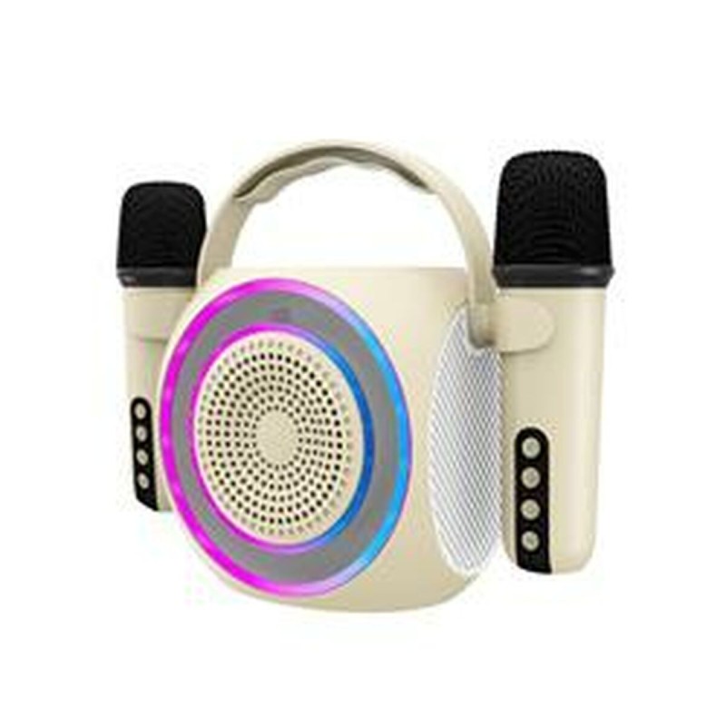 Enceinte avec Microphone Karaoké Celly PARTYMIC2WH Blanc