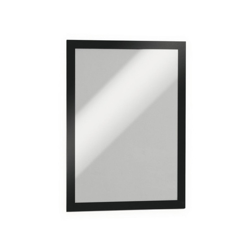 Cadre d'affichage Durable Noir Transparent Magnétique Plastique 2 Pièces