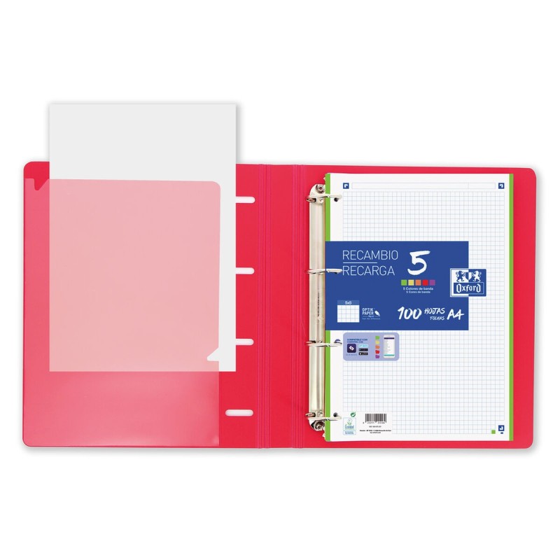 Reliure à anneaux Oxford Europeanbinder Polyfoam A4 A4+ 1 Unité