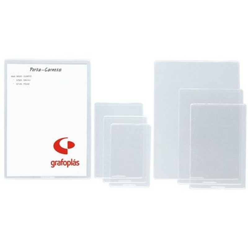 Étui pour Carte d'Identité Grafoplas Transparent PVC (25 Unités)