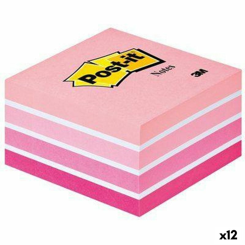 Bloc de Notes Post-it 76 x 76 mm Rose 450 Volets (12 Unités)