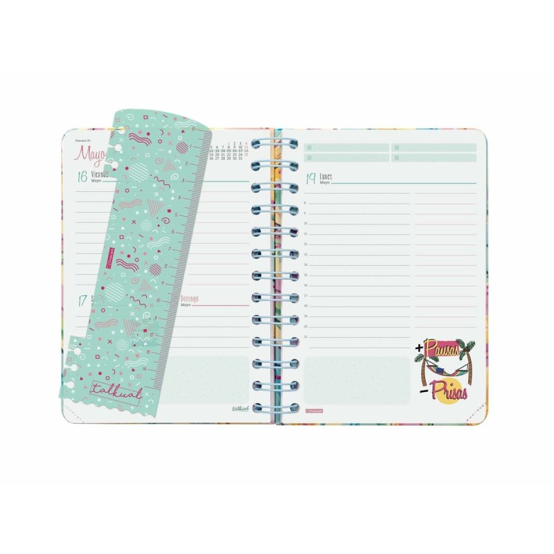 Agenda Finocam Talkual Style Multicouleur 1/8 12 x 16,9 cm 2024-2025