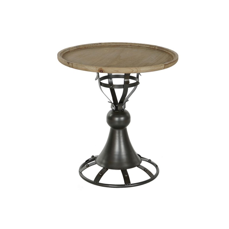 Table d'appoint DKD Home Decor Sapin Noir Métal 60 x 60 x 63