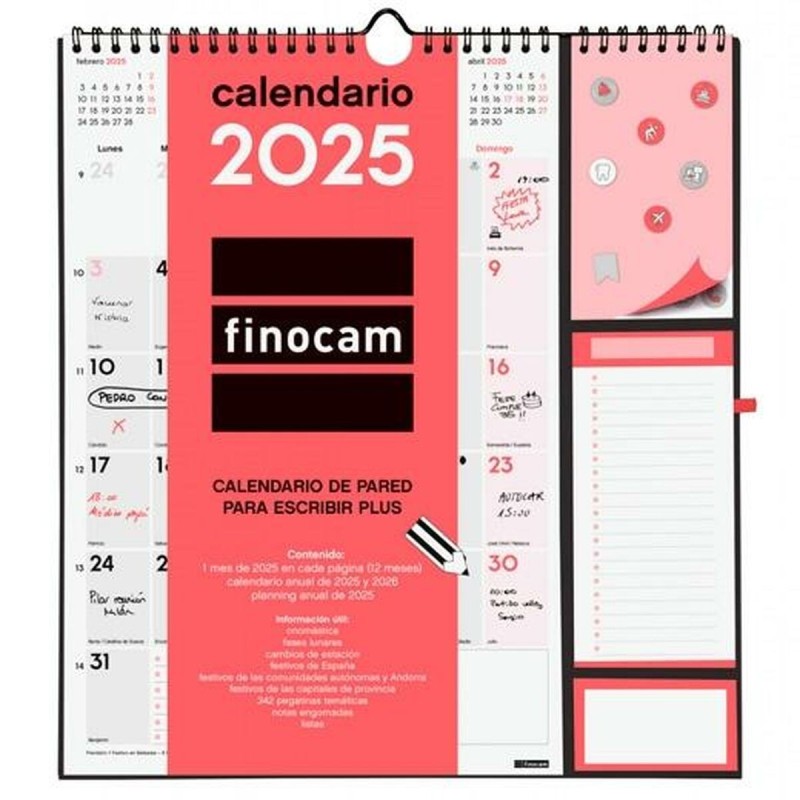 calendrier mural Finocam Papier 2025 21