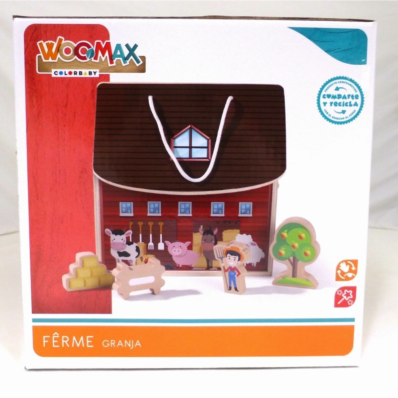 Ferme avec animaux Woomax (10 pcs)