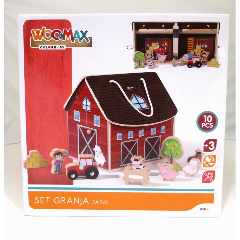 Ferme avec animaux Woomax (10 pcs)