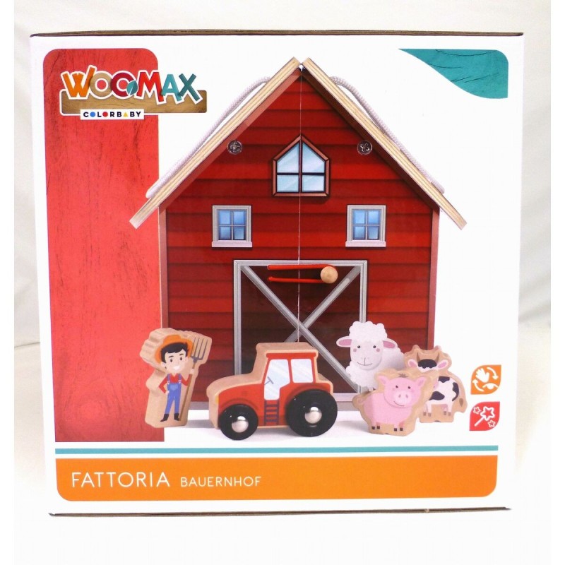 Ferme avec animaux Woomax (10 pcs)