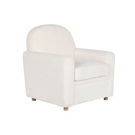 Siège DKD Home Decor Blanc Polyester Bois 79 x 72 x 86 cm