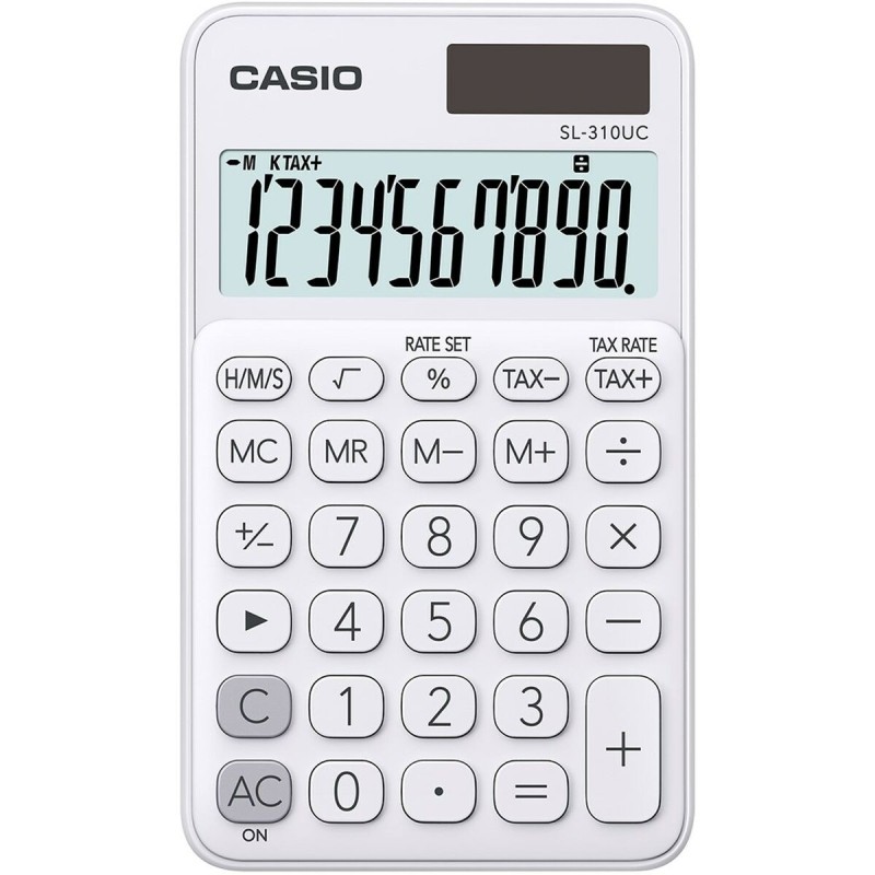 Calculatrice Casio SL-310UC-WE Blanc Plastique 7 x 0