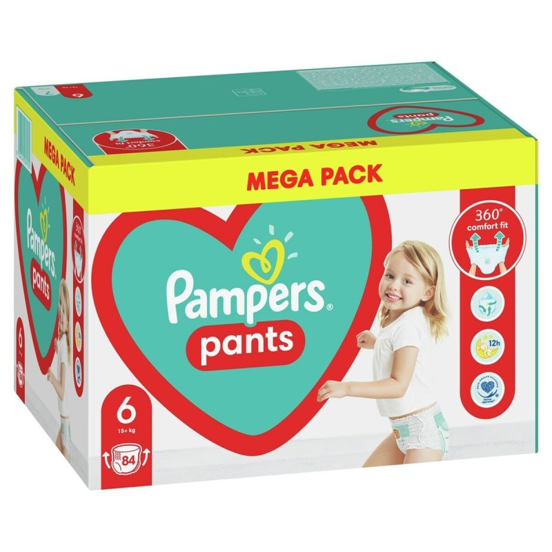 Couches jetables Pampers Pants 6 (84 Unités)