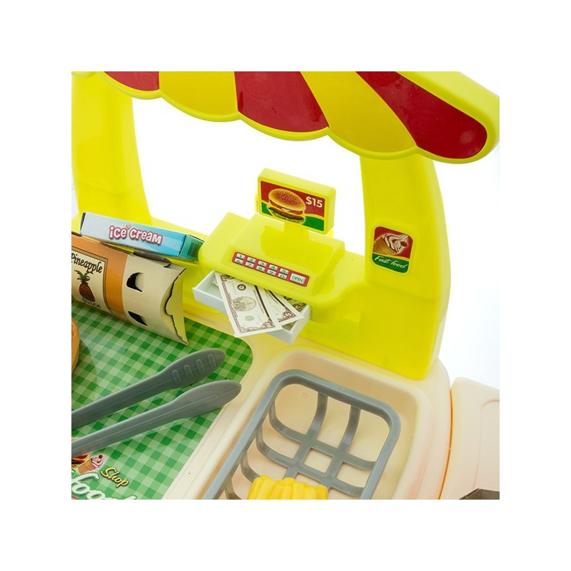 Jeu de fast food avec accessoires