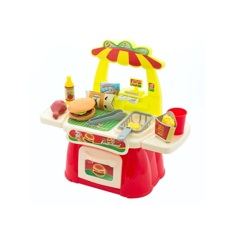 Jeu de fast food avec accessoires