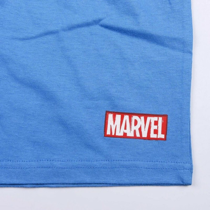 Pyjama D'Été Marvel Gris Bleu