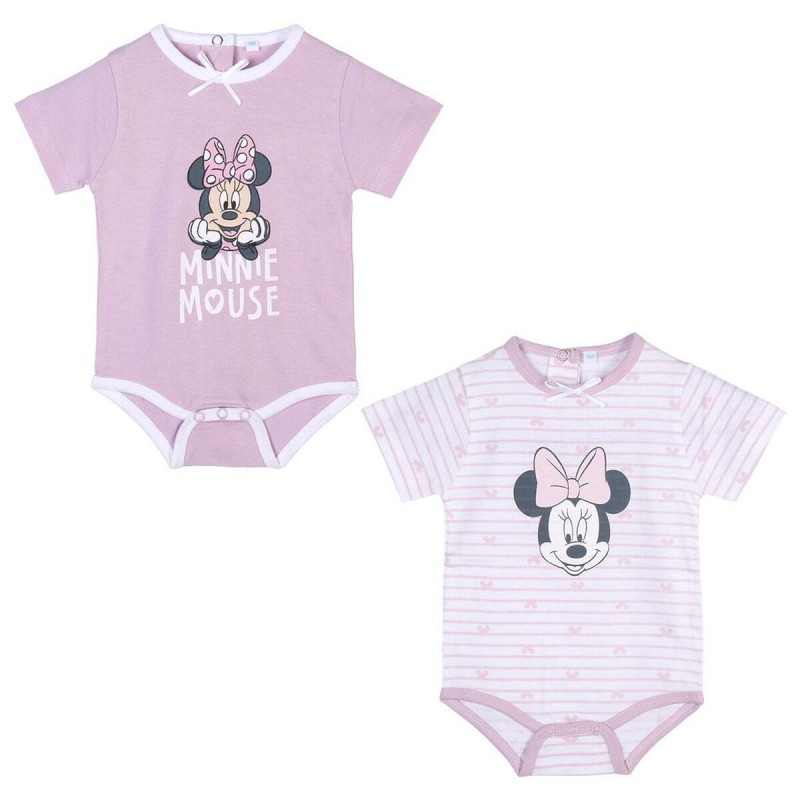 Body Minnie Mouse 2 Unités Rose