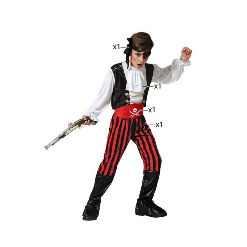 Déguisement enfant Pirate Multicouleur Pirates 3-4 Ans 5-6 Ans