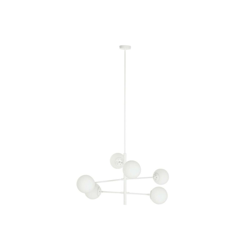 Suspension DKD Home Decor 96 x 73 x 50 cm Verre Métal Blanc 50 W